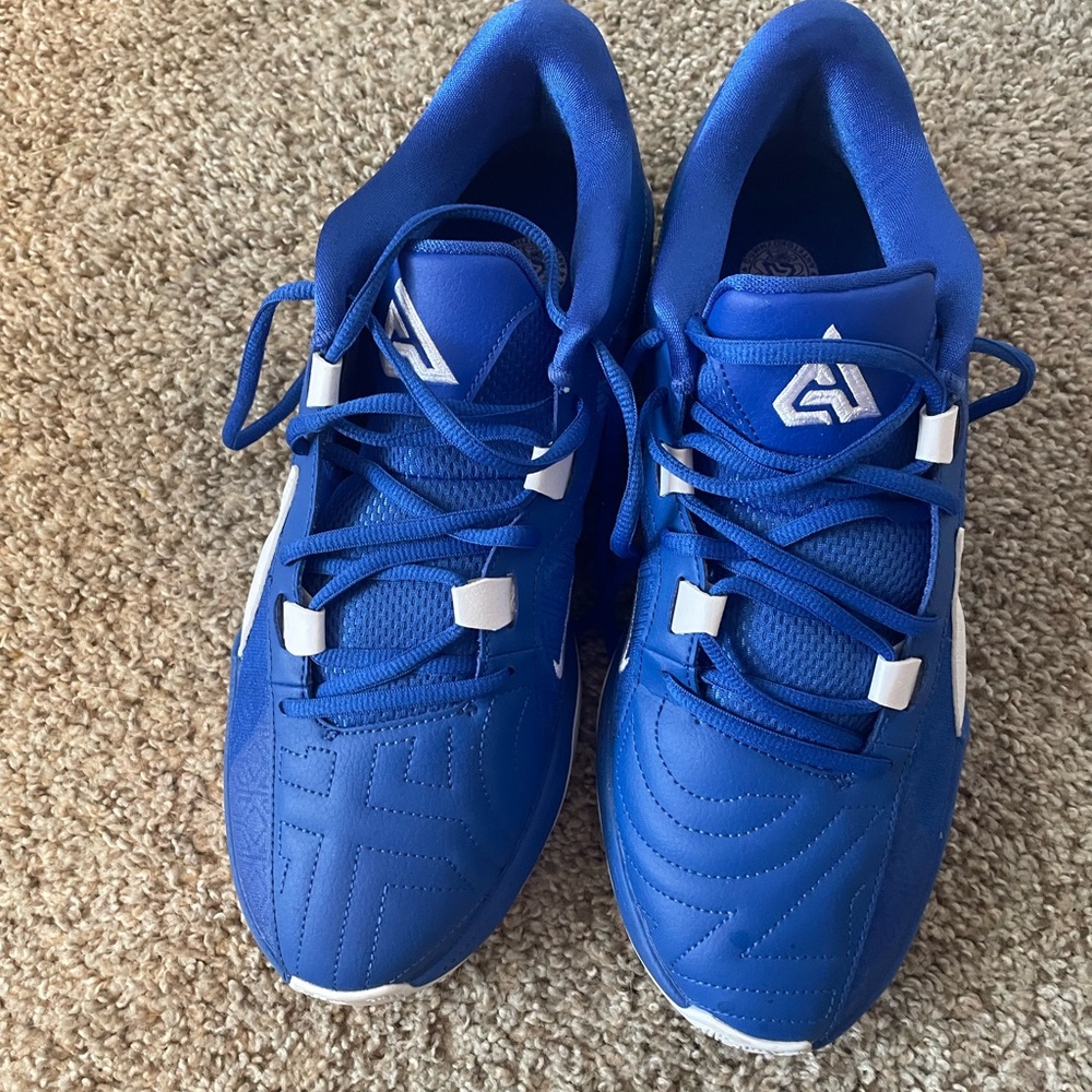 Nike Blue and White Men's Sneakers